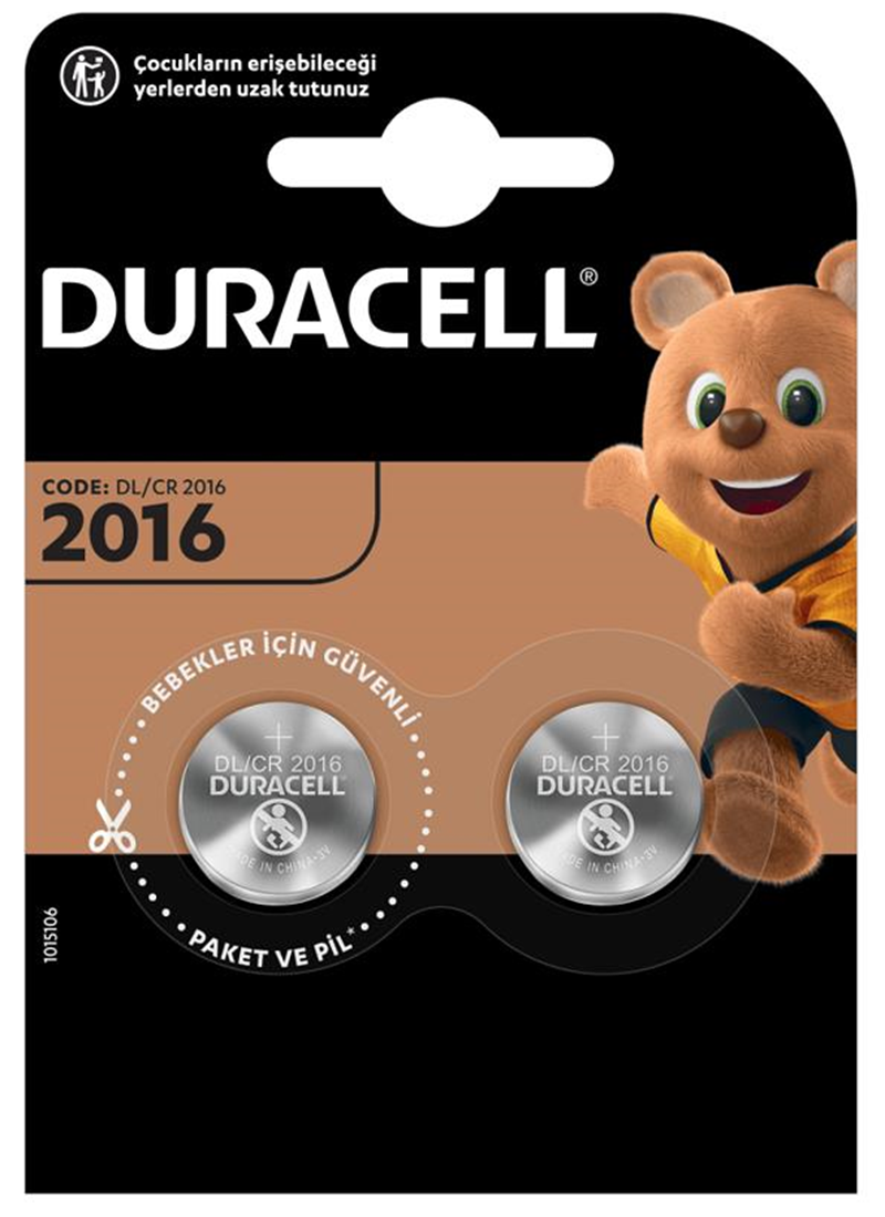 14733 Duracell Pil Düğme 3v 2 Li 2016 - Görsel 1