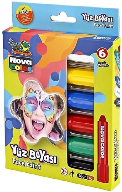 148164 Nova Color Yüz Boyası 6 Lı Set Nc-212 - Görsel 1