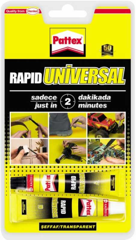 14980 Pattex Yapıştırıcı Unıversal Rapıd 2x11 Gr 1992012 - 2903479 - Görsel 1