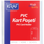 Kraf Kart Poşeti Pvc 65x95mm Dikey 100 Lü
