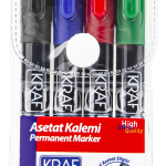 Kraf Asetat Kalemi Silgili (m) 260 4 Lü Set