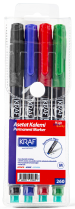 Kraf Asetat Kalemi Silgili (m) 260 4 Lü Set