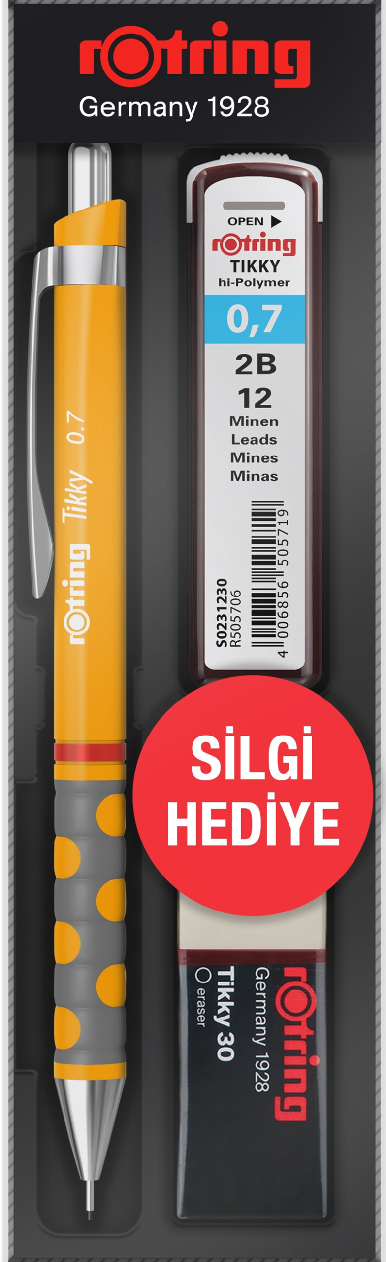 151433 Rotring Versatil Kalem Tıkky Okul Seti 0.7 Mango Turuncu (yeni) - Görsel 1