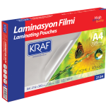 Kraf Laminasyon Filmi Parlak A4 125 Mic. 100 Lü 2124