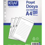 Kraf Poşet Dosya A4 Eco 100 Lü 1007