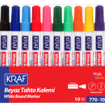 Kraf Beyaz Tahta Kalemi Doldurulabilir 770-10 10 Lu Set