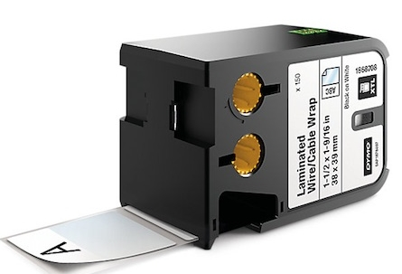 15586 Dymo Etiket Rhınopro Xtl Lamine Tel Kablo 38x39mm Beyaz/siyah 150 Adet 1868708 - Görsel 1