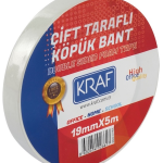 Kraf Çift Taraflı Köpük Bant 19mm X 5m 5019g