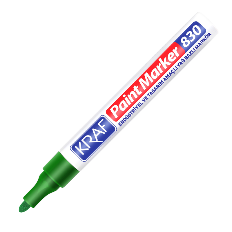171203 Kraf Paınt Markör 830 Yeşil - Görsel 1