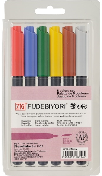 17782 Zıg Fudebıyorı Brush Cbk-55n/ 6v 6 Lı - Görsel 1