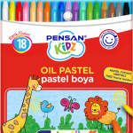 Pensan Kidz Pastel Boya 98121 Çantalı 18 Renk