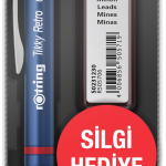 Rotring Versatil Kalem Tıkky Retro Okul Seti 0.7 Mavi Ro-rk07-mavi