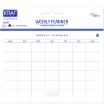 Kraf Yapışkanlı Not Kağıdı Weekly Planner - Haftalık Plan 140x100 30 Yp 1410w