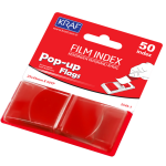 Kraf Index Fılm (pp) 25x45mm Pop-up Tek Renk 50 Yp Kırmızı 2545-1