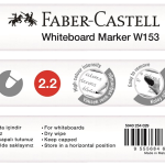Faber Beyaz Tahta Kalemi W153 Kırmızı 254029