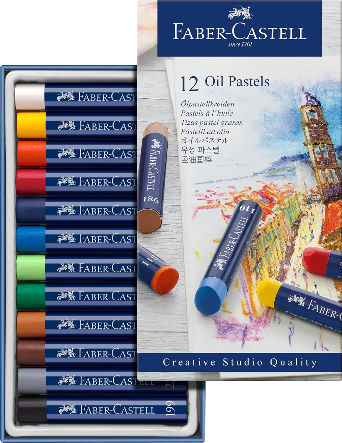 207953 Faber Pastel Boya Yağlı Creatıve Studıo 12 Li 127012 - Görsel 1