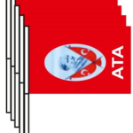 Buket Bayrak Sopalı Atatürk 80 Li 12x22,5cm Bkt-301