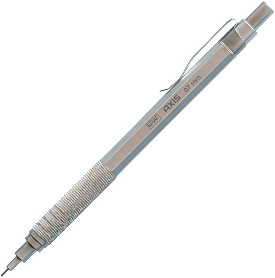 208713 Kraf Versatil Kalem Axıs 0,7 Mp-160 Sılver - Görsel 1