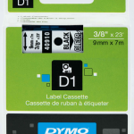 Dymo Şerit D1 9mm X 7mt Şeffaf/siyah 720670 40910