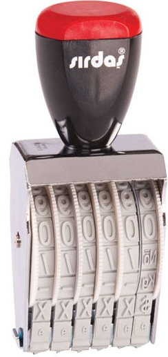 45976 Sırdaş Numaratör 9mm 6 Hane 1596 - Görsel 1