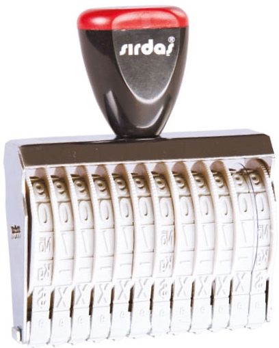 45985 Sırdaş Numaratör 9mm 12 Hane 15912 - Görsel 1
