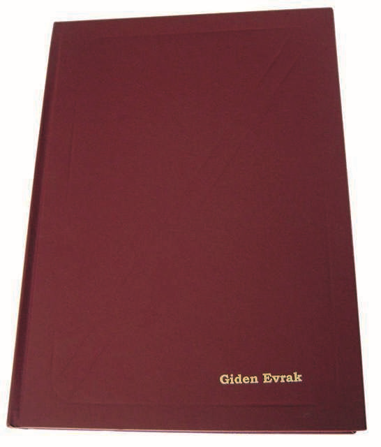 49454 Dilman Giden Evrak Defteri Ciltli 22.5x32 192 Yp 5024 - Görsel 1