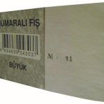 Dilman Numaralı Fiş Büyük 7.5x13 4303