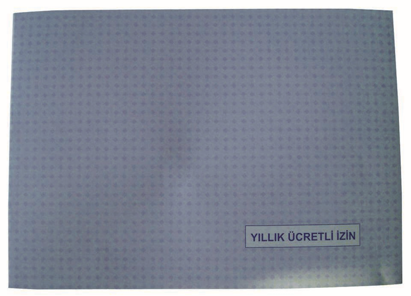 49493 Dilman Ücretli İzin Defteri Karton Kapak 20x28 20 Yp Yatay 2401 - Görsel 1