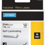 Dymo Şerit Rhinopro 24mm X 5.5mt Beyaz/siyah 1734821