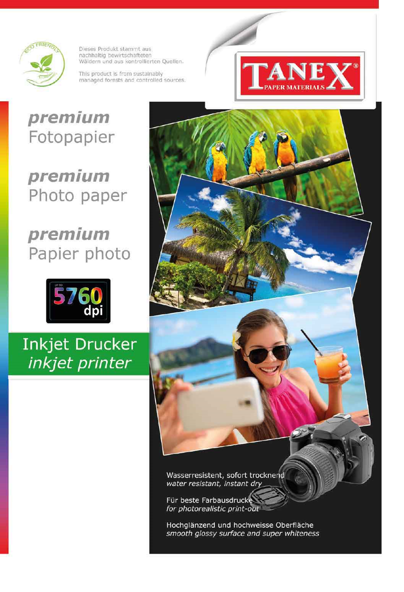 53439 Tanex Fotoğraf Kağıdı A4 240g 20 Li Hc240g-20 - Görsel 1
