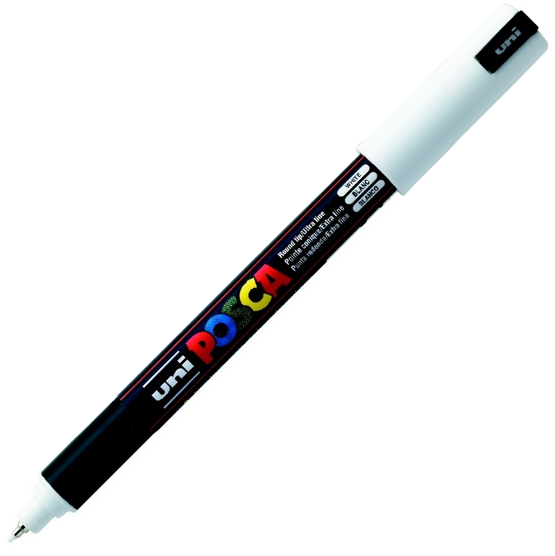 55200 Uni Poster Markörü Posca Pc-1mr 0.7 Beyaz - Görsel 1