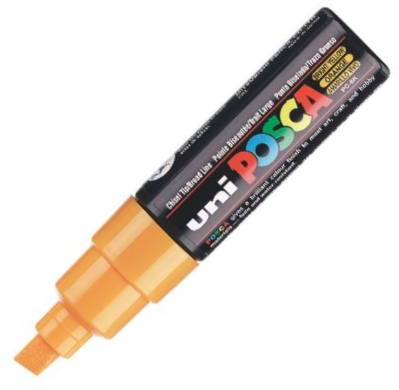 55310 Uni Poster Markörü Posca Pc-8k 8.0 Parlak Sarı - Görsel 1