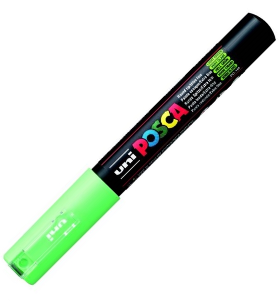 56585 Uni Poster Markörü Posca Pc-1m 0.7 Açık Yeşil - Görsel 1