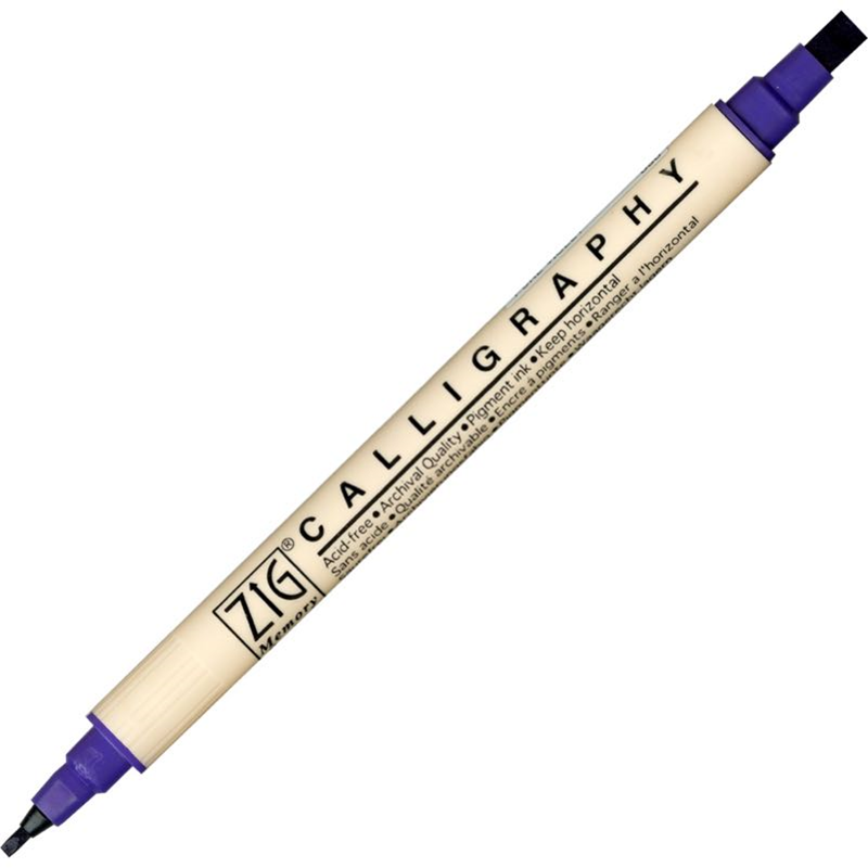 59495 Zıg Kaligrafi Kalemi Ms-3400 080 Pure Vıolet - Görsel 1