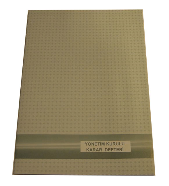 61380 Dilman Yönetim Kurul Karar Defteri Karton Kapak 22.5x31.5 40 Yp Numaralı 5371 - Görsel 1