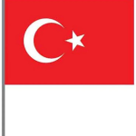 Buket Bayrak Sopalı Alpaka 50x75 Bkt-121