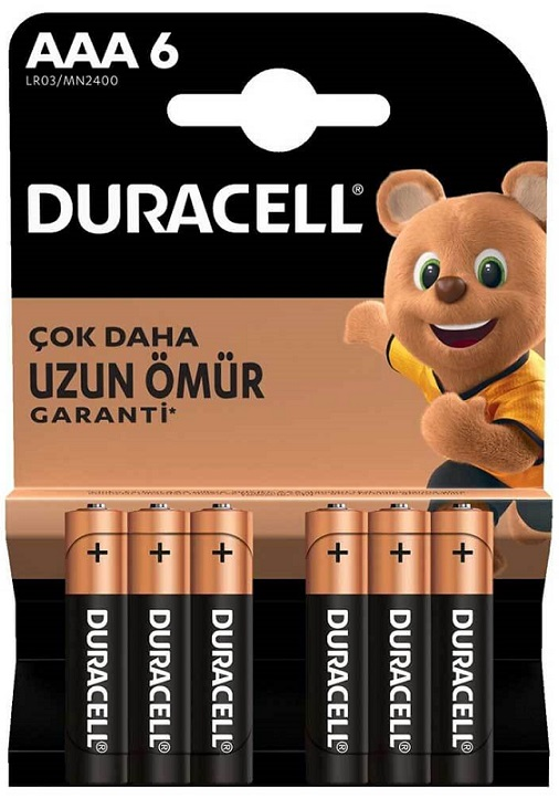 67356 Duracell Pil 6 Lı Aaa İnce Kalem - Görsel 1