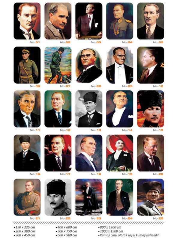 6815 Buket Atatürk Posteri 300x450 Bkt-145 - Görsel 1