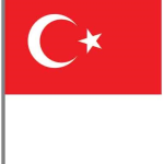 Buket Bayrak Sopalı Alpaka 20x30 Bkt-119