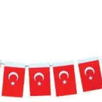 Buket Bayrak İpli Orta Türk 8x13 Cm 40 Li Bkt-304