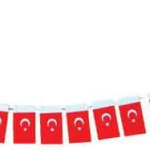 Buket Bayrak İpli Minik Türk 6x10 Cm 40 Lı Bkt-305