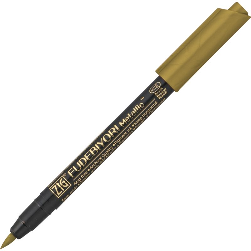 6850 Zıg Fudebıyorı Brush Metallıc Cbk-55mt 101 Gold - Görsel 1