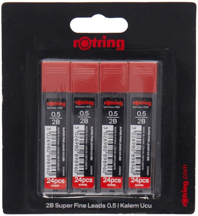 72239 Rotring Min Polımer 0.5 2b 4 Lü Bls. 2094212 - Görsel 1