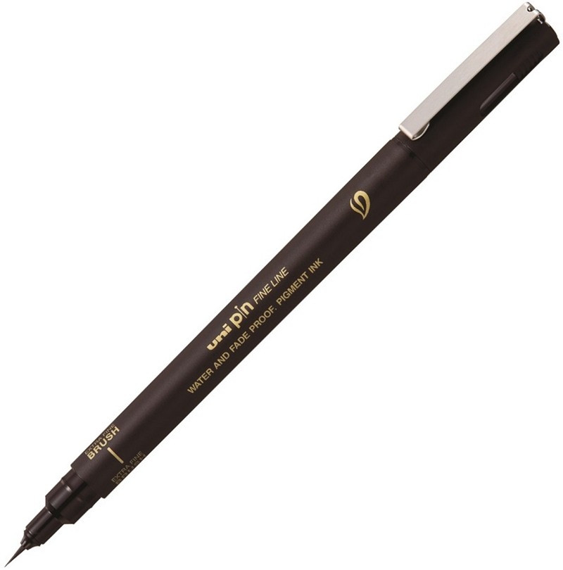 73048 Uni Drawıng Brush Pen Extra Pınbr-500ef Siyah - Görsel 1