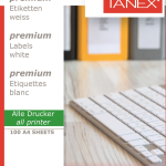 Tanex Laser Etiket Tw-2102 210 X 148.5 Mm ( 2 ) 100 Lü