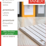 Tanex Laser Etiket Tw-2404 210 X 74.25 Mm ( 4 ) 100 Lü