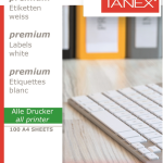 Tanex Laser Etiket Tw-2004 99.1 X 139 Mm ( 4 ) 100 Lü