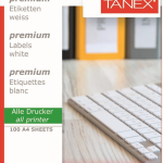 Tanex Laser Etiket Tw-2018 63.5 X 46.6 Mm ( 18 ) 100 Lü