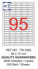 Tanex Laser Etiket Tw-2095 30 X 12 Mm ( 95 ) 100 Lü - Görsel 2