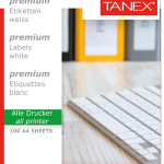 Tanex Laser Etiket Tw-2302 210 X 140 Mm 100 Lü